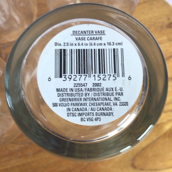 Timeless Clear Glass Hourglass Vases Juice Wine Carafes - Set of 6 - Picture 5 of 5